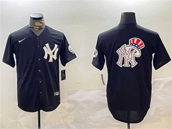 Men's New York Yankees Team Big Logo Black With Patch Cool Base Stitched Jersey,We sell and wholesale Men's New York Yankees Team Big Logo Black With Patch Cool Base Stitched Jersey on line form chian!